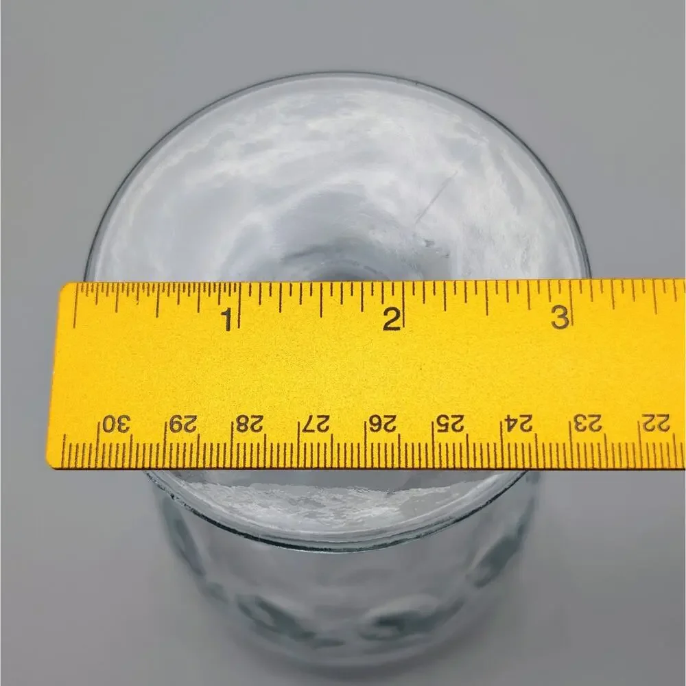 Vintage Bartlett Collins Btc8 Clear Drape Optic Water Goblet